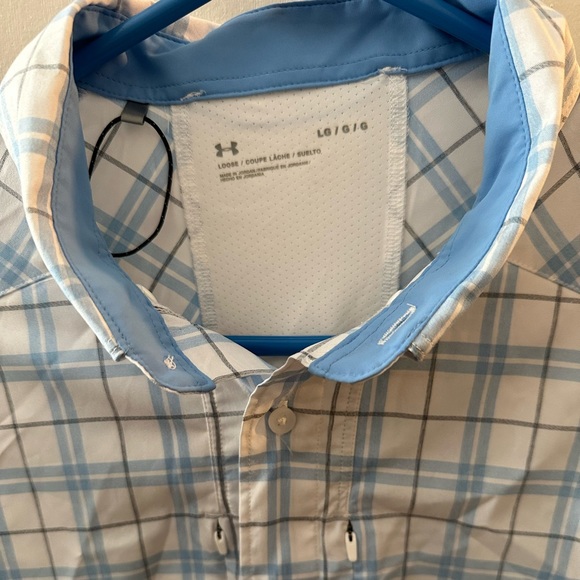 Under Armour button up polyester shirt Size L - Picture 2 of 3